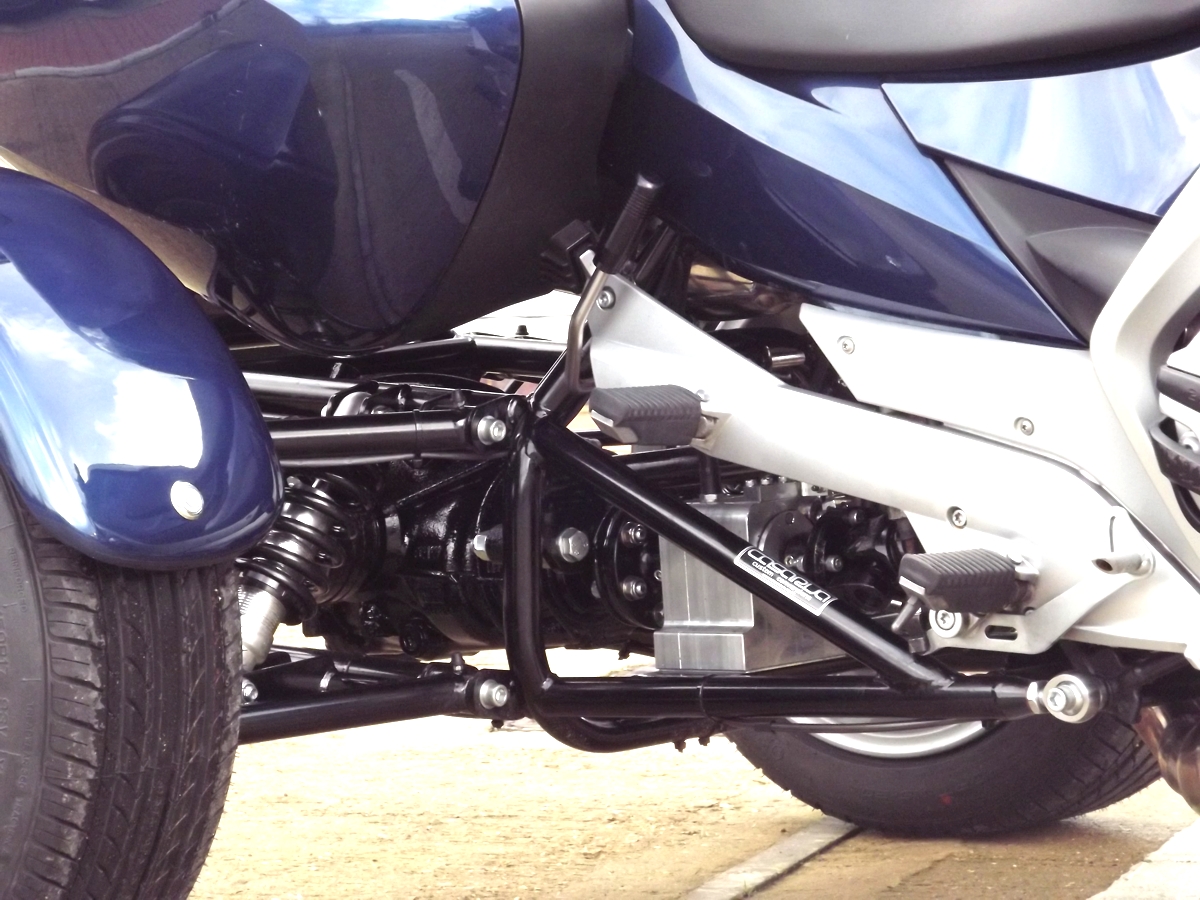 Casarva BMW R1200RT trike with IRS and reverse gearbox