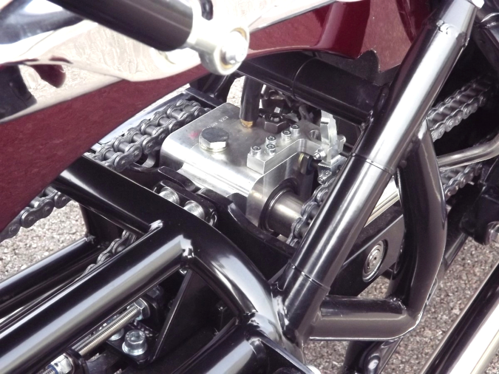 Casarva Triumph Thunderbird 1700LT trike chain drive reverse gearbox