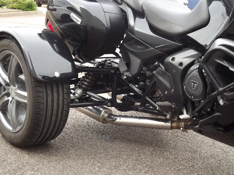 Trike For Sale: Casarva Triumph Trophy 1220 SE shaft drive trike with reverse and leading link forks