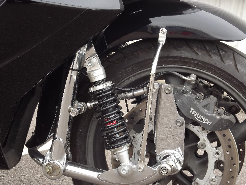 Trike For Sale: Casarva Triumph Trophy 1220 SE shaft drive trike with reverse and leading link forks
