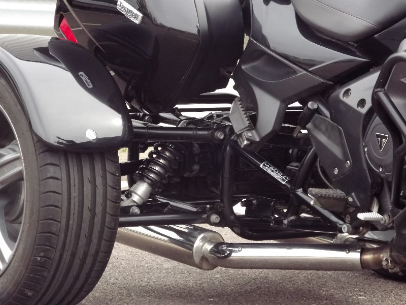 Trike For Sale: Casarva Triumph Trophy 1220 SE shaft drive trike with reverse and leading link forks