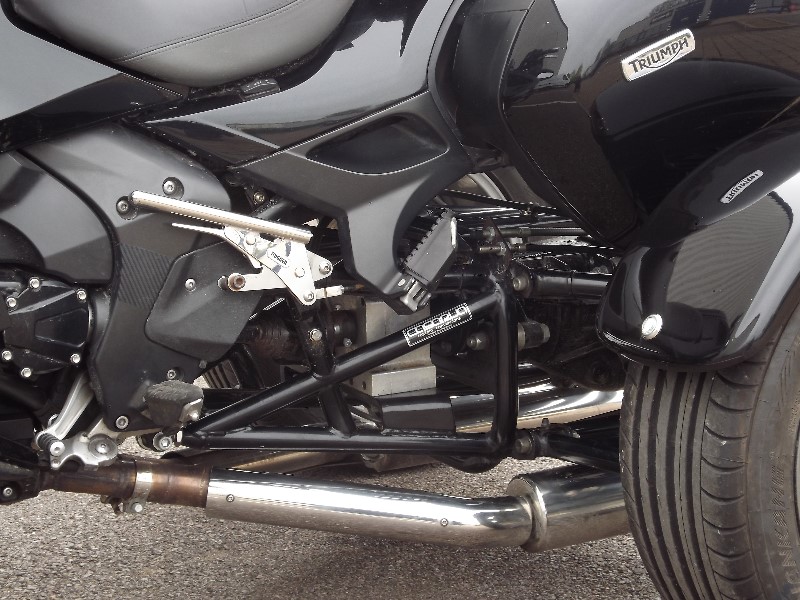 Trike For Sale: Casarva Triumph Trophy 1220 SE shaft drive trike with reverse and leading link forks