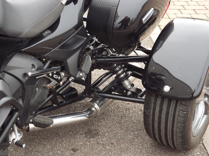 Trike For Sale: Casarva Triumph Trophy 1220 SE shaft drive trike with reverse and leading link forks