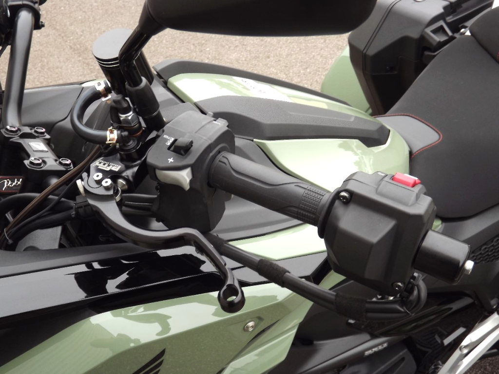 Casarva Honda NC750X DCT trike with reverse and throttle moved to left with left hand rear brake lever