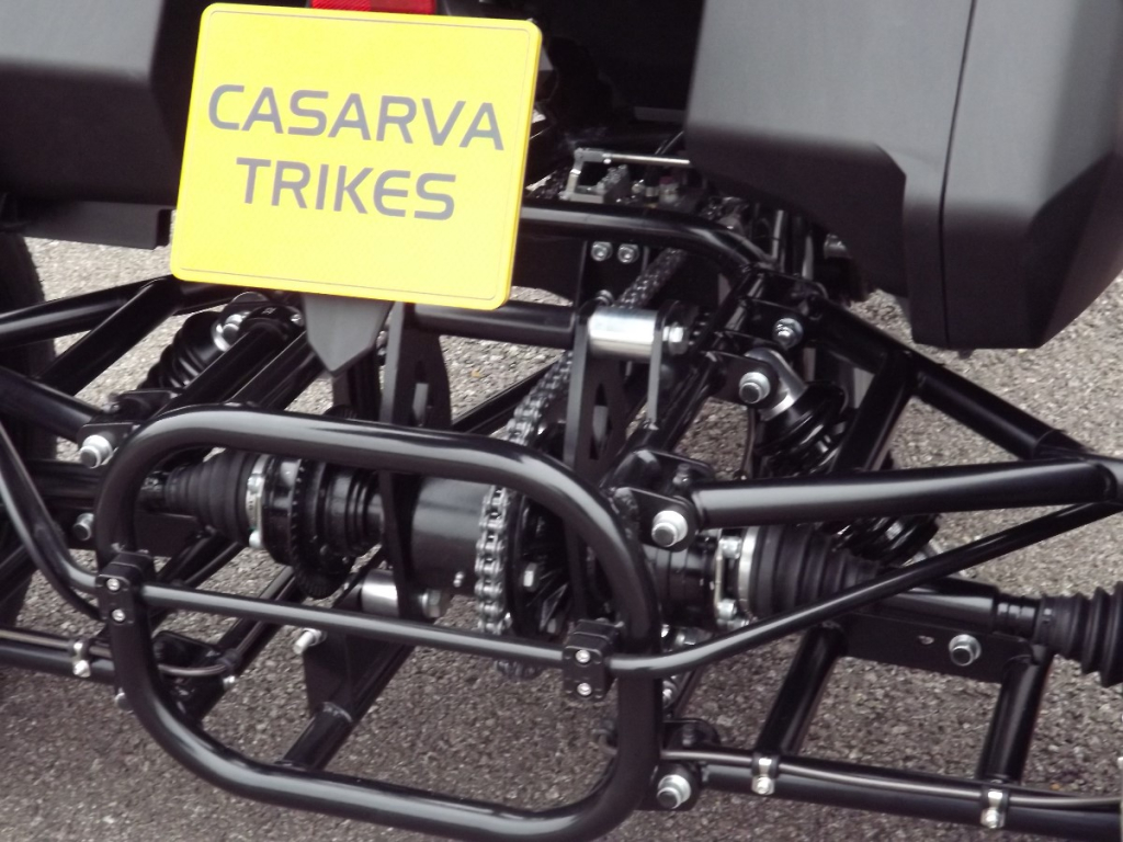Casarva Honda NC750X DCT trike with reverse and throttle moved to left with left hand rear brake lever