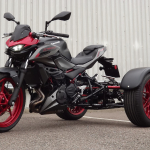 Casarva Kawasaki Ninja 500 IRS chain drive trike with reverse gearbox