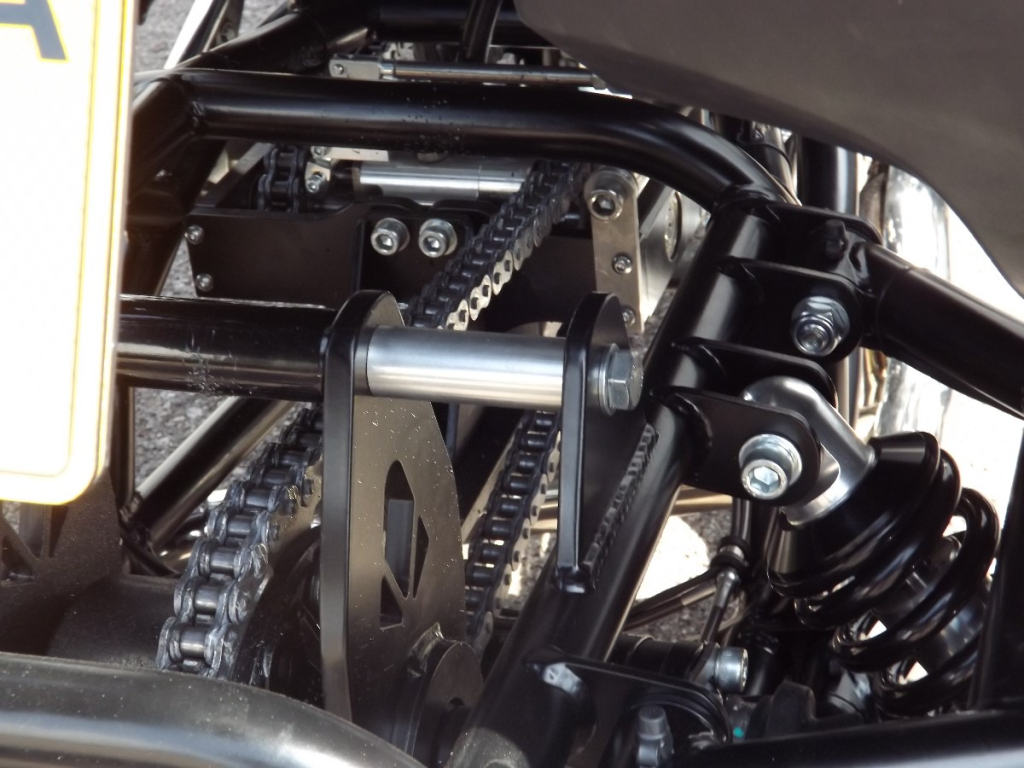 Casarva Honda NT1100 DCT Automatic gearbox IRS trike with chain drive reverse gearbox and Casarva twin stainless steel exhaust reroute with carbon silencers and full luggage
