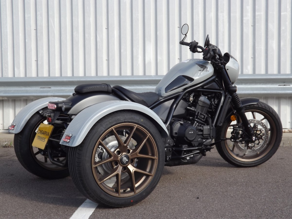 Casarva Honda CMX1100 Rebel DCT automatic gearbox chain drive independent rear suspension trike