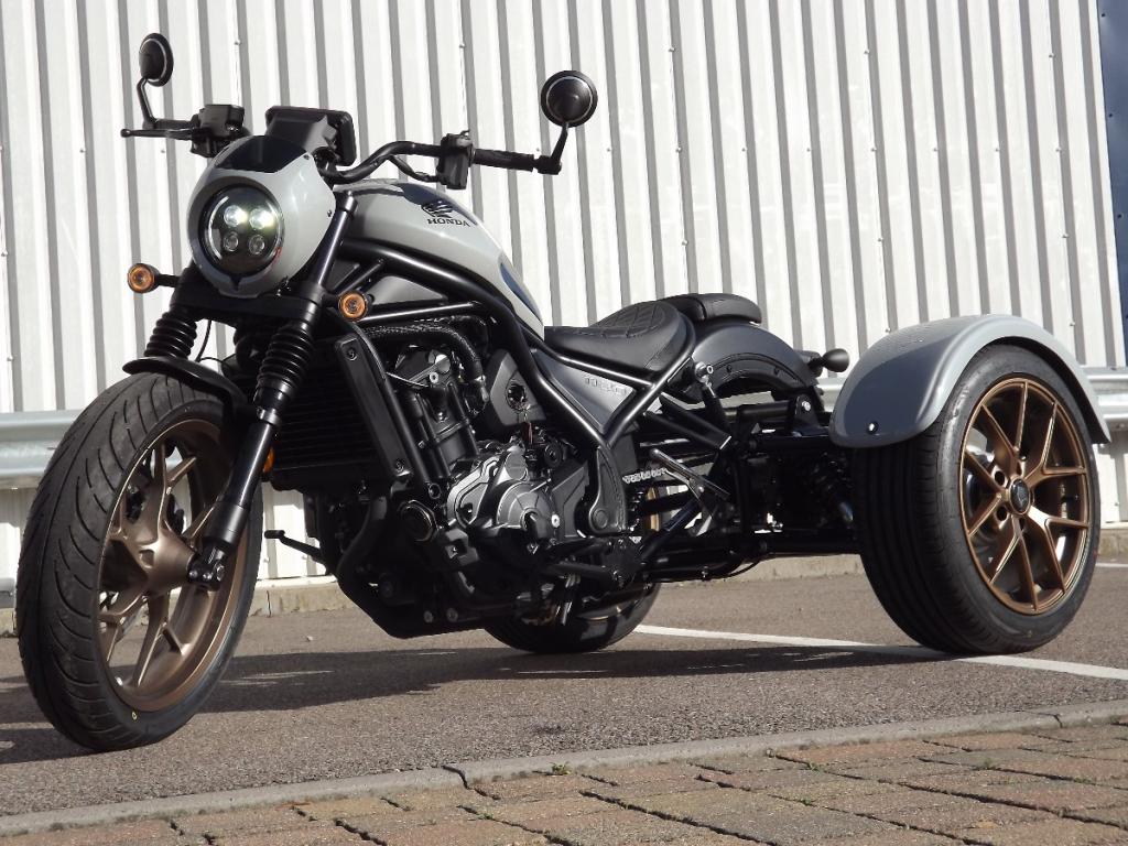 Casarva Honda CMX1100 Rebel DCT automatic gearbox chain drive independent rear suspension trike