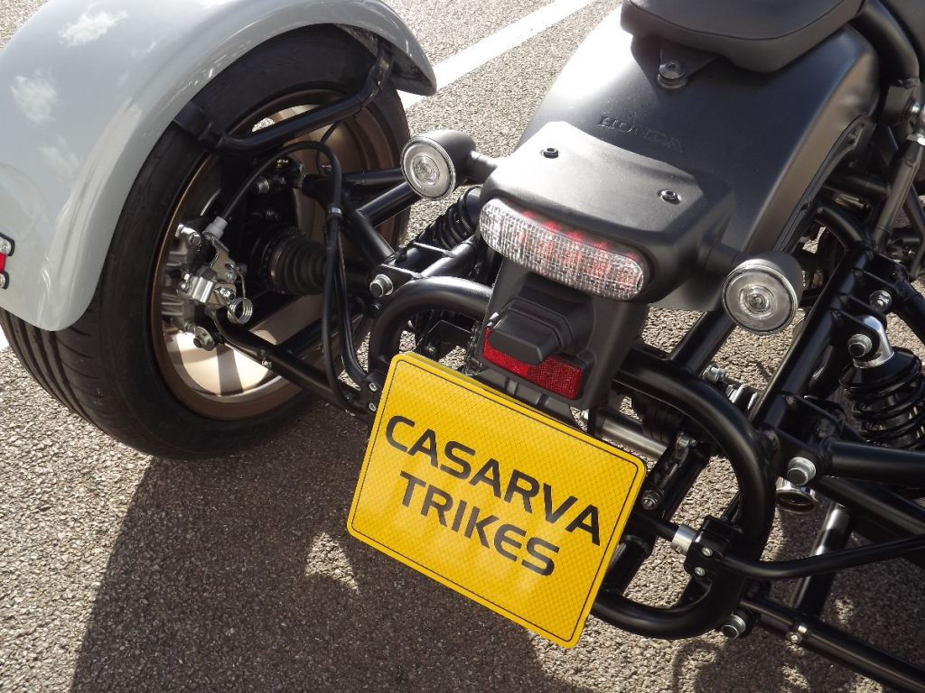 Casarva Honda CMX1100 Rebel DCT automatic gearbox chain drive independent rear suspension trike