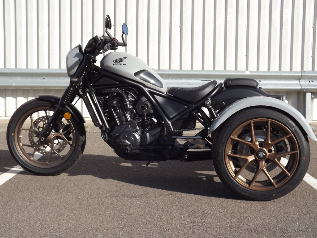 Casarva Honda CMX1100 Rebel DCT automatic gearbox chain drive independent rear suspension trike