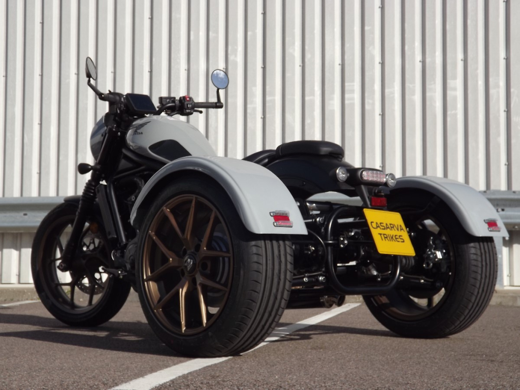 Casarva Honda CMX1100 Rebel DCT automatic gearbox chain drive independent rear suspension trike