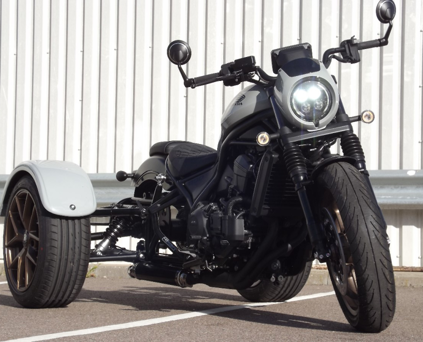 Casarva Honda CMX1100 Rebel DCT automatic gearbox chain drive independent rear suspension trike
